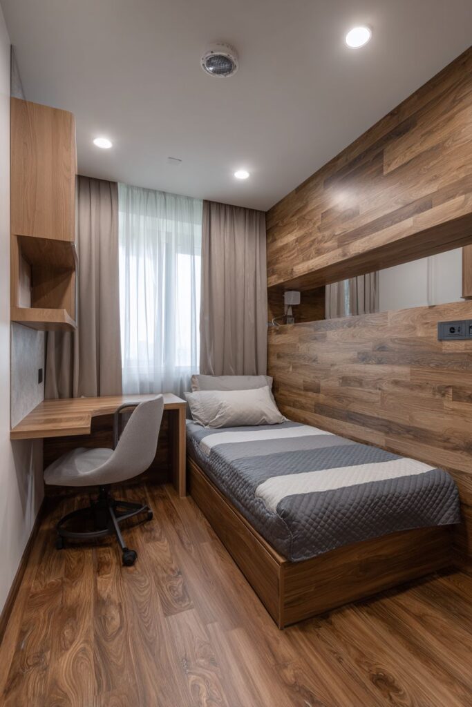 Extended Headboard Workspace