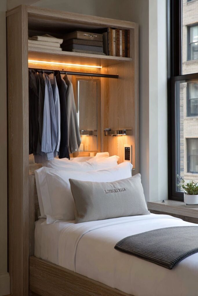 Extended Headboard Workspace