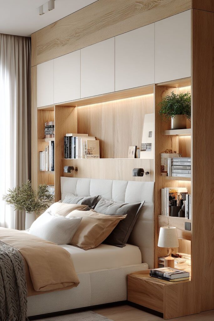 Practical Storage Headboard Innovation