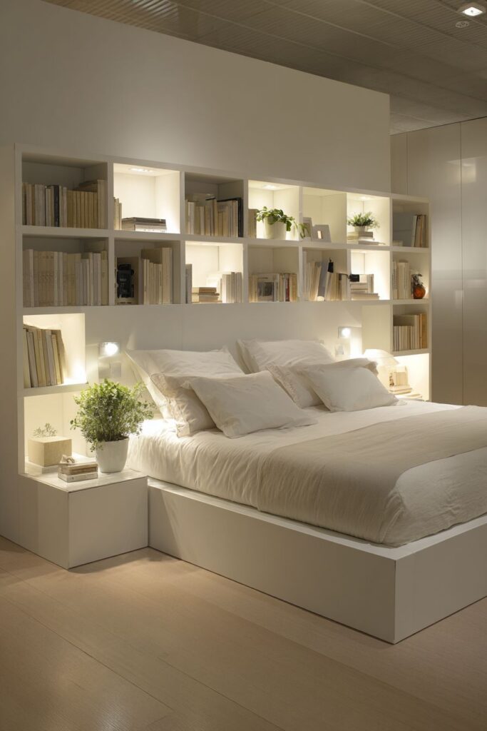 Practical Storage Headboard Innovation