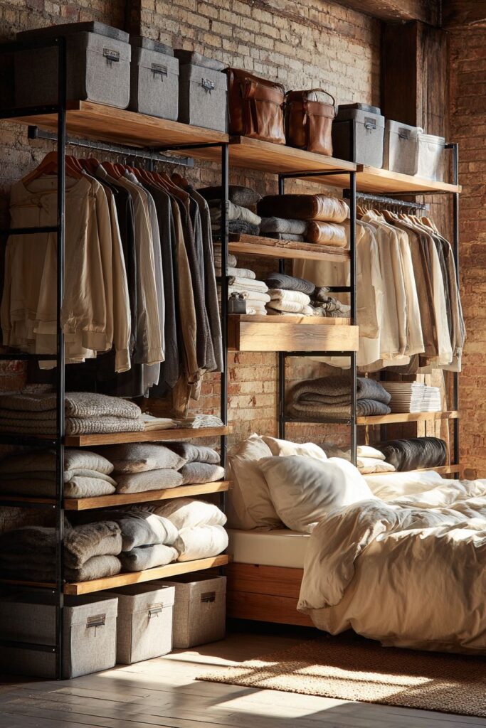 Industrial Open Wardrobe for Honest Storage Display