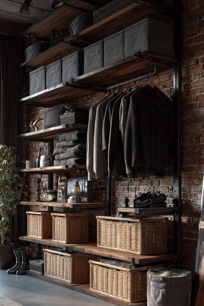 Industrial Open Wardrobe for Honest Storage Display
