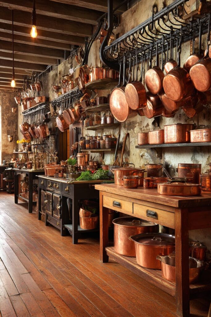 Copper Cookware Display Drama