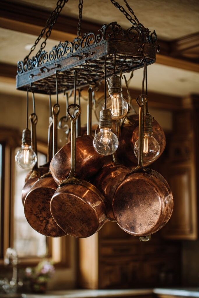 Copper Cookware Display Drama
