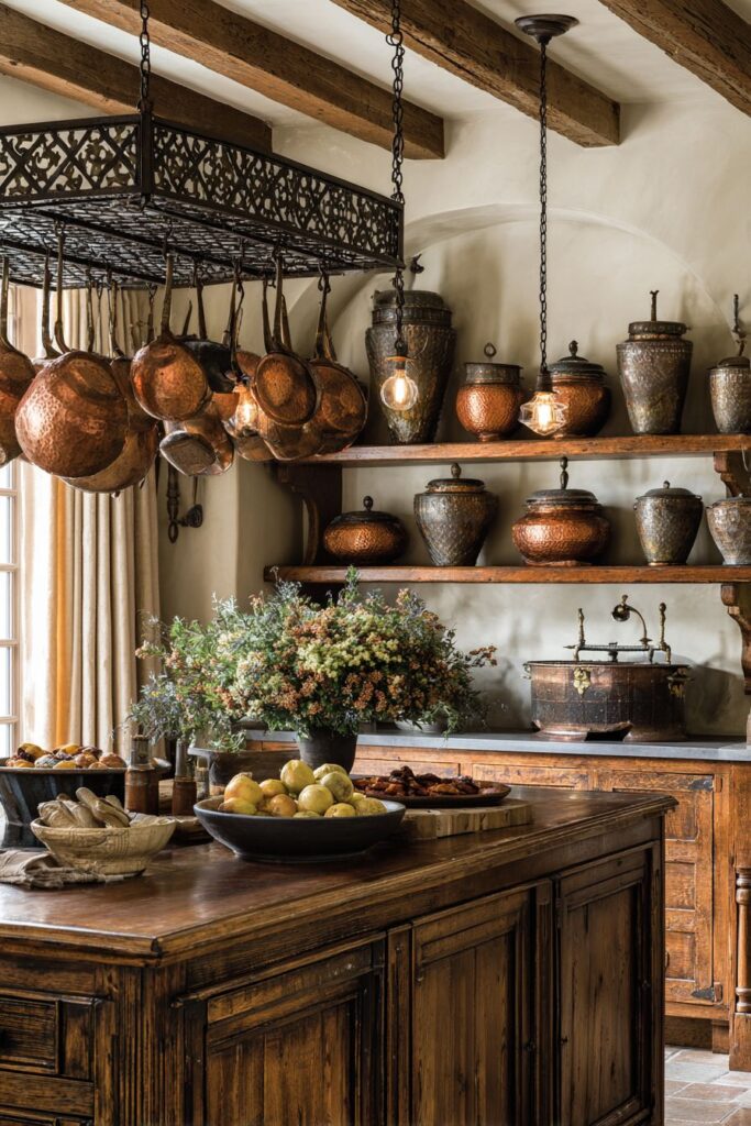Copper Cookware Display Drama