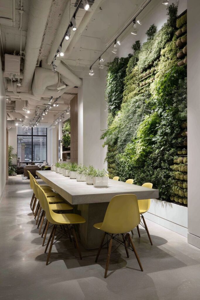 Contemporary Concrete and Bold Color