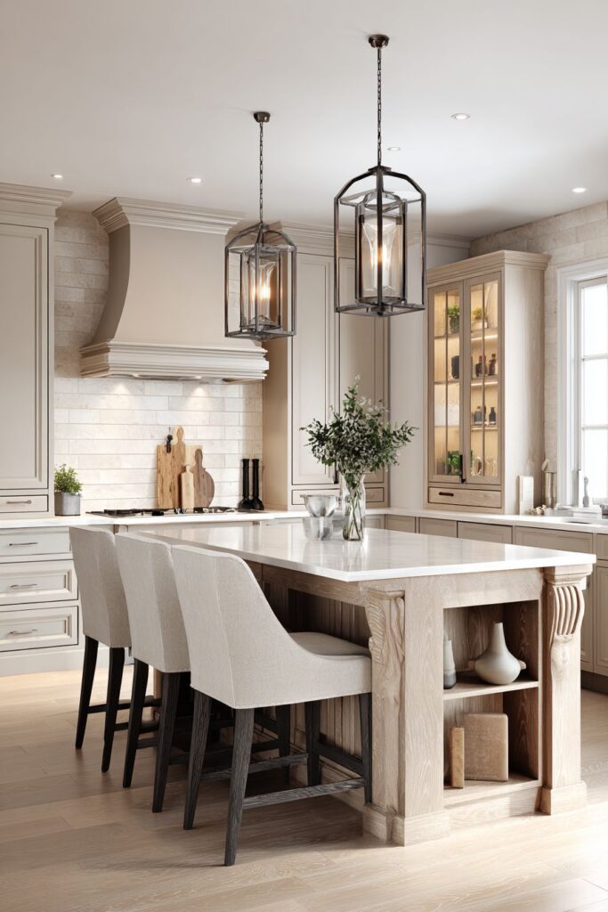 Elegant Transitional Blend Kitchen