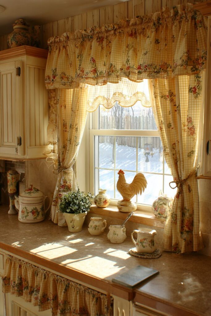 Cottage Cheerfulness with Gingham and Scallops