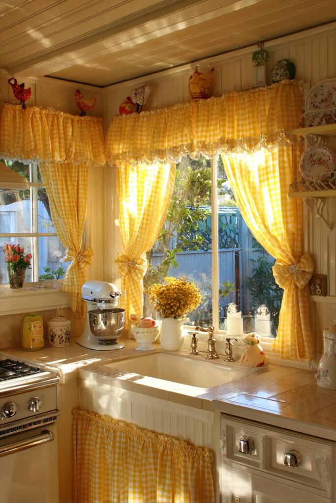 Cottage Cheerfulness with Gingham and Scallops