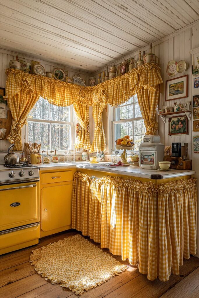 Cottage Cheerfulness with Gingham and Scallops