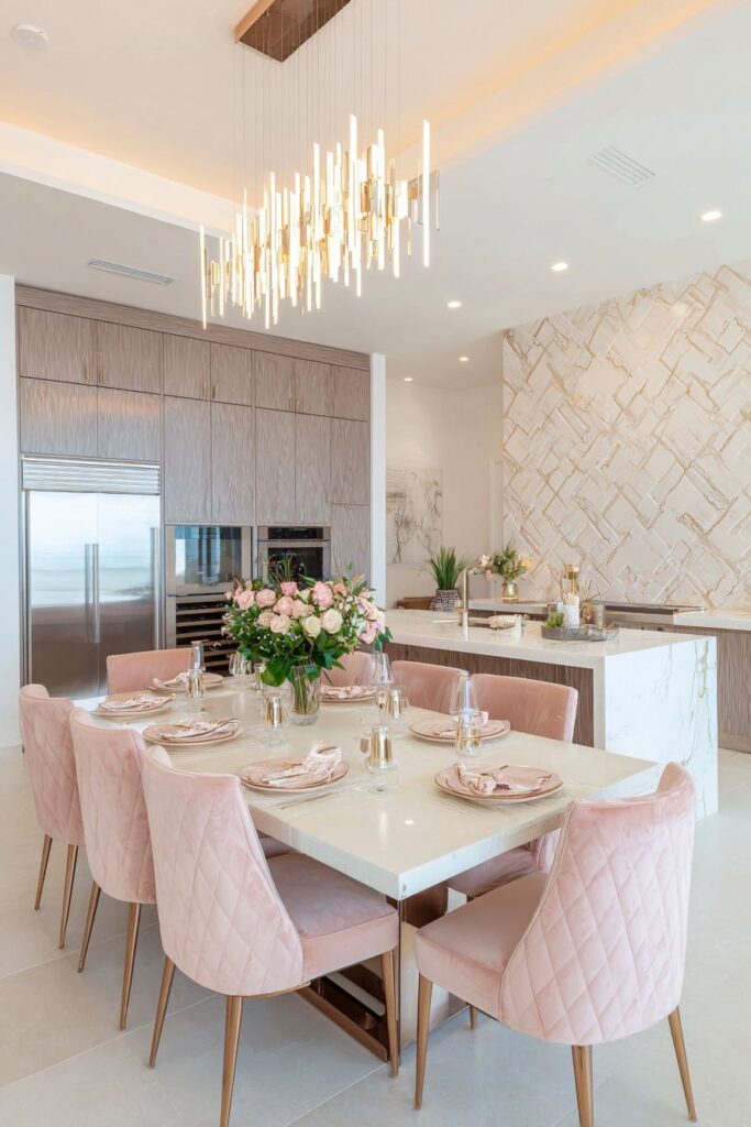 Contemporary Rose Gold Elegance with Quartz Luxury