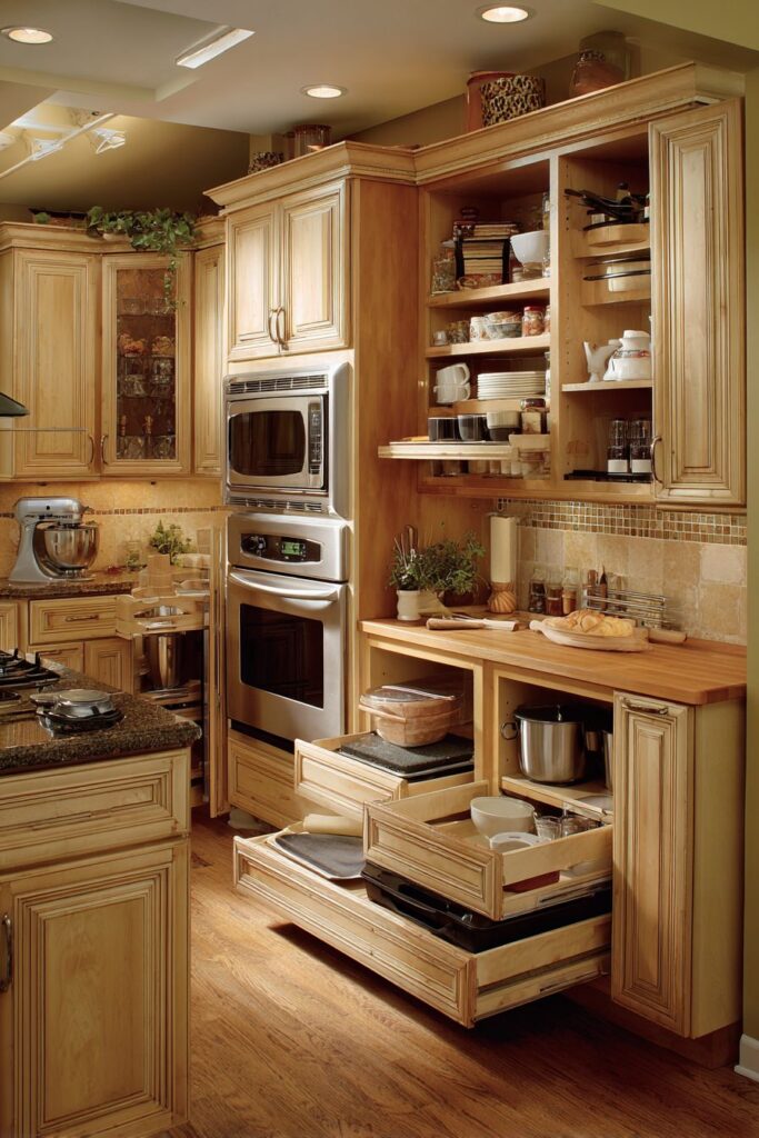 Specialized Baking Center Oak Storage