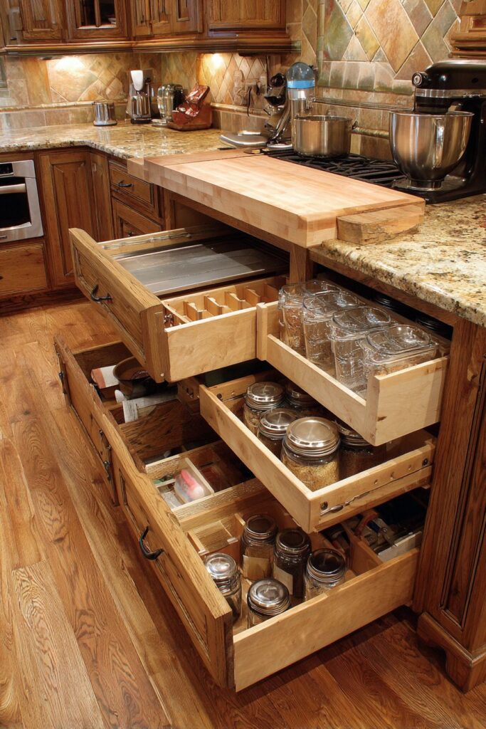 Specialized Baking Center Oak Storage