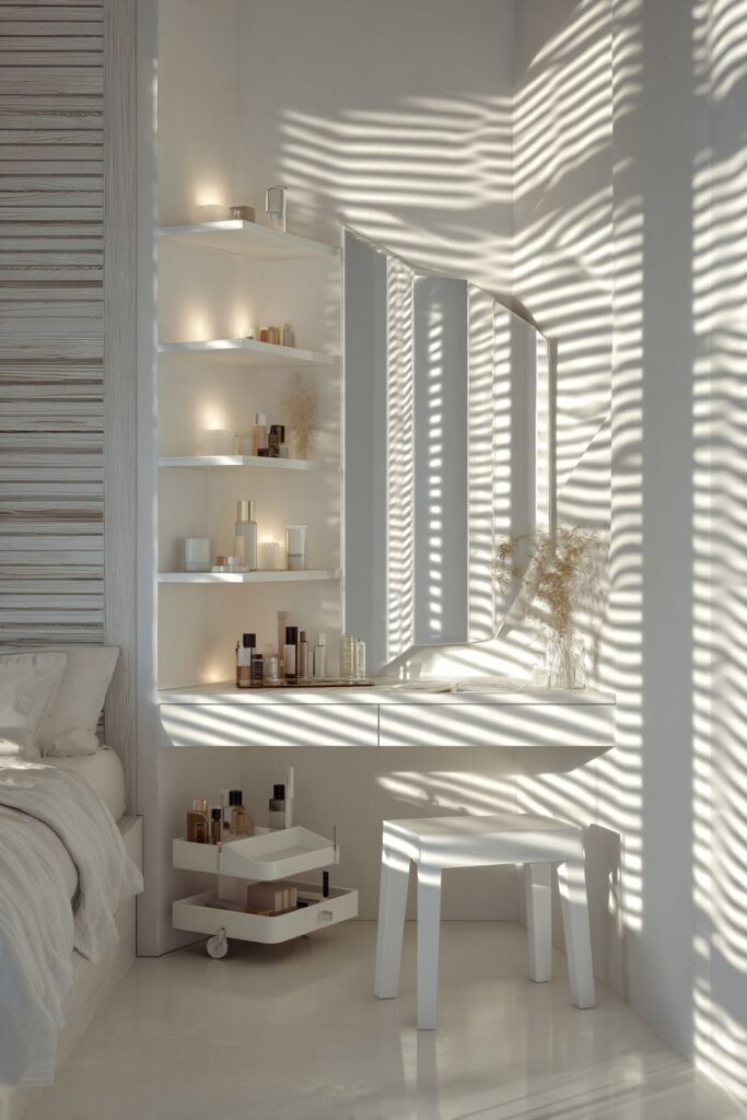 Diagonal Corner Bed Positioning