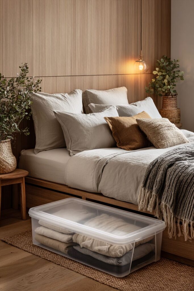 Under-Bed Rolling Storage for Hidden Organization