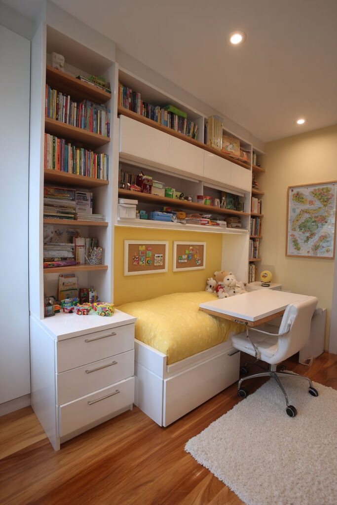 Space-Saving Fold-Down Study