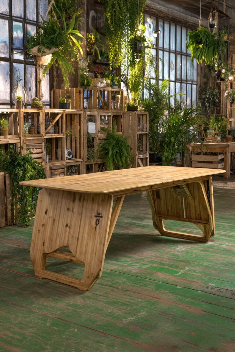 Folding dining table
