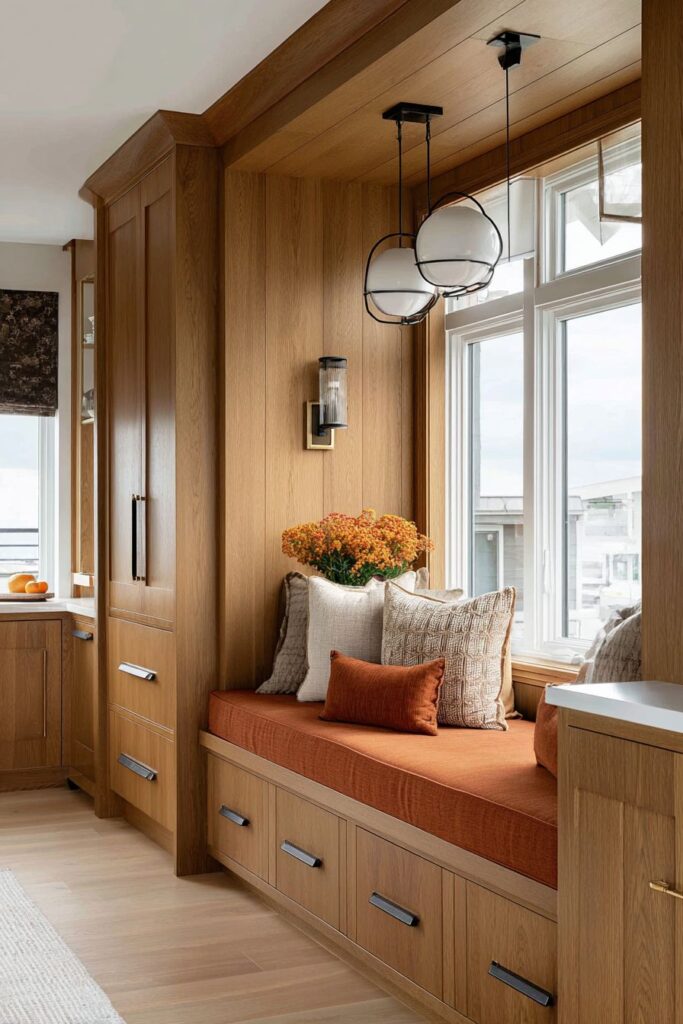 Banquette Seating Oak Integration