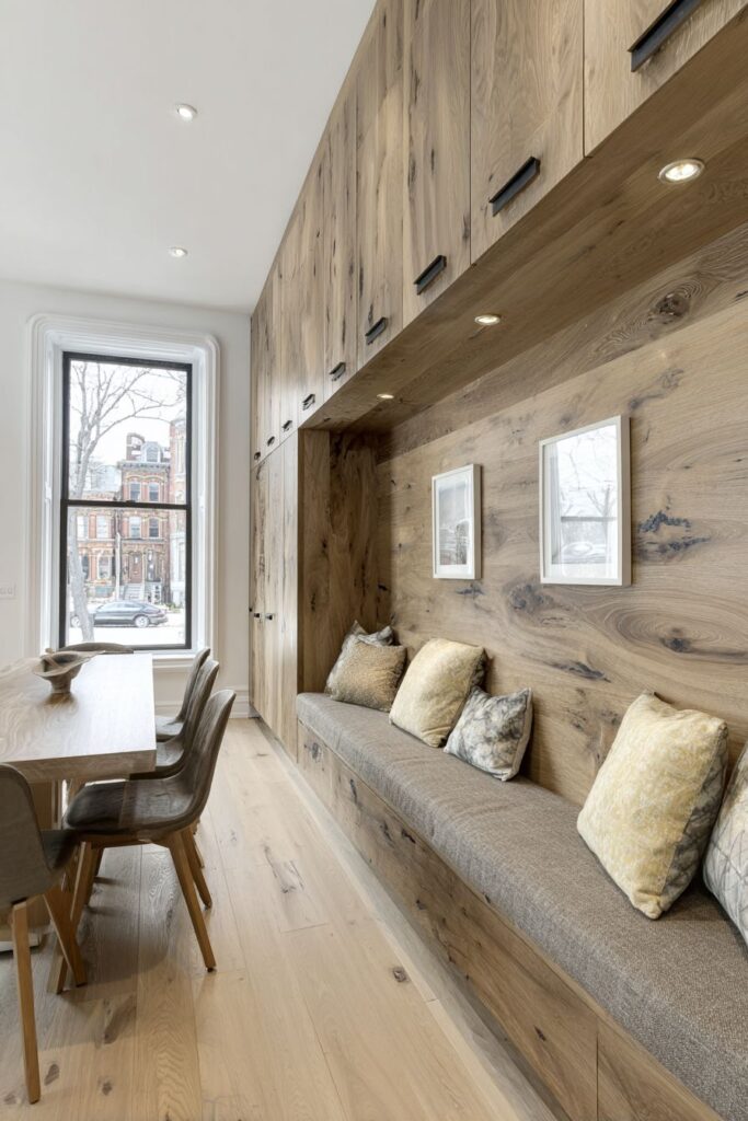 Banquette Seating Oak Integration