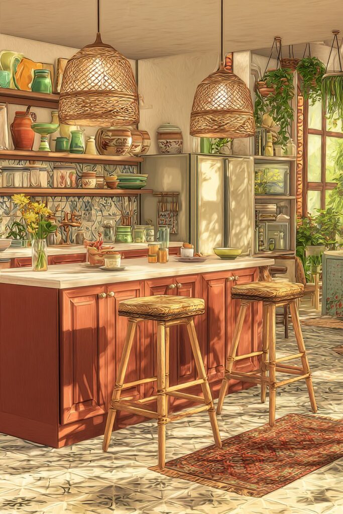 Artistic Bohemian Expression Kitchen