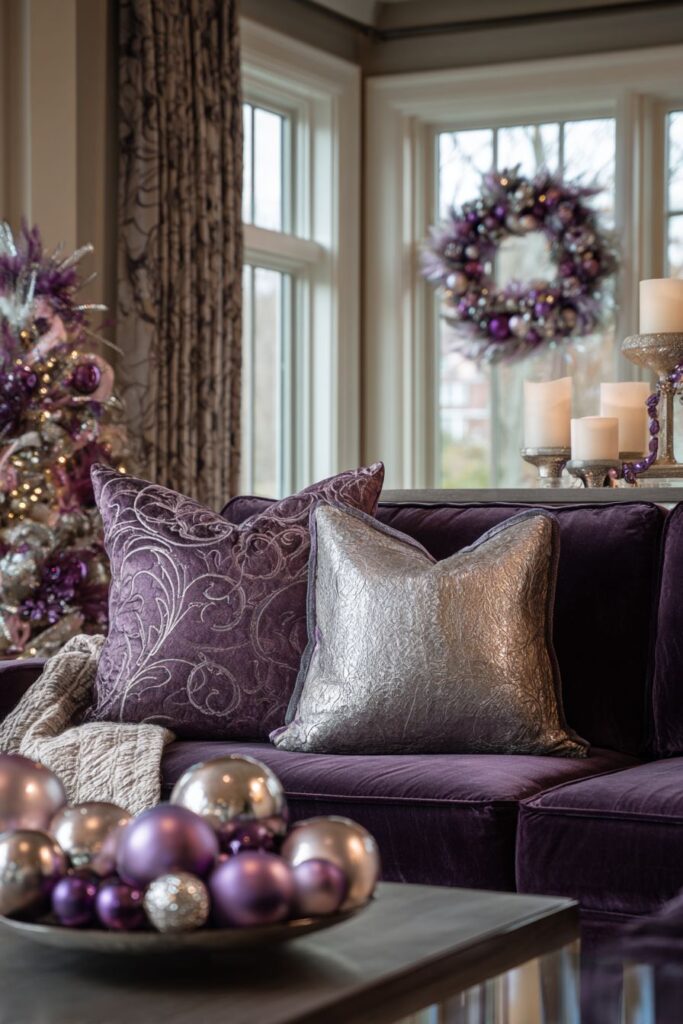 Purple and Silver Holiday Luxury