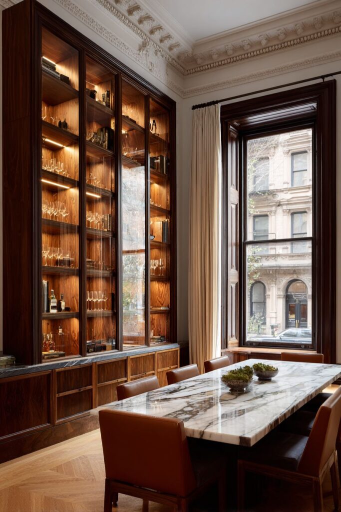 Carrara Marble Sophistication with Built-in Luxury