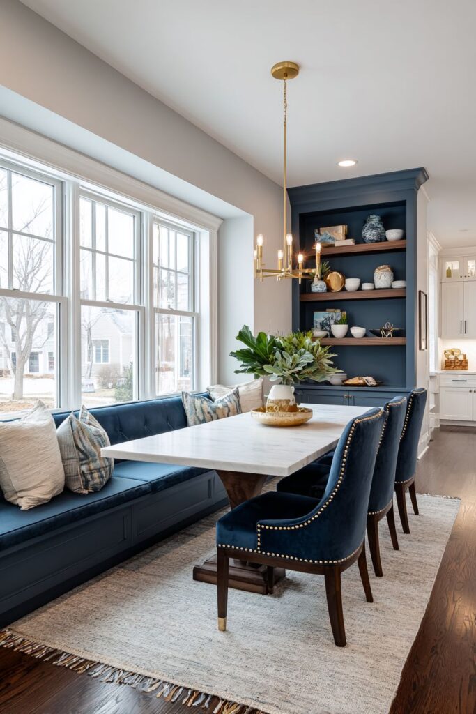Built-in Banquette with Custom Millwork