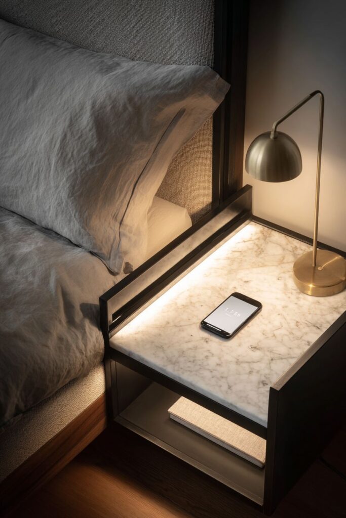 High-Tech Modern Geometric Nightstand