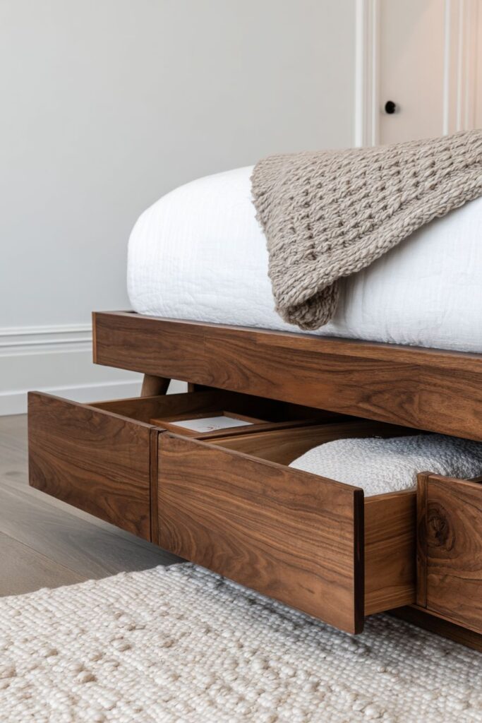 Platform Bed Storage Integration for Seamless Organization