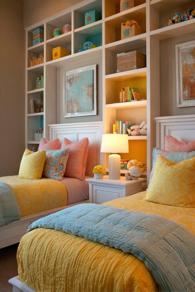 Symmetrical Twin Bed Sanctuary
