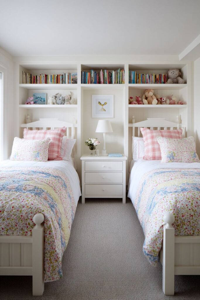 Symmetrical Twin Bed Sanctuary
