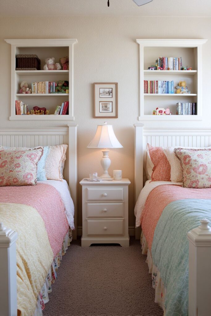 Symmetrical Twin Bed Sanctuary