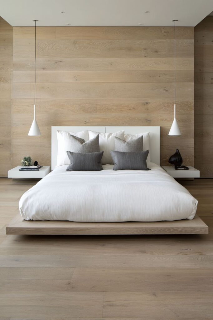 Sleek Modern Panel Headboard Sophistication