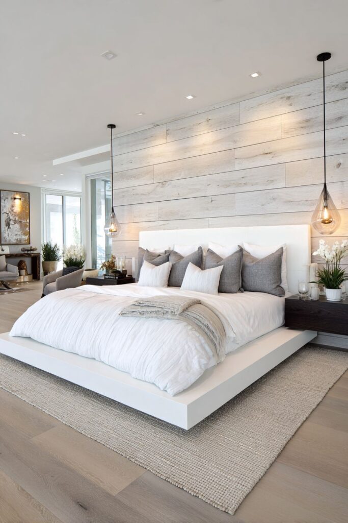 Sleek Modern Panel Headboard Sophistication