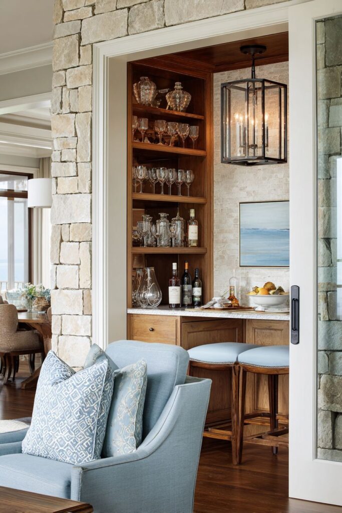 Pass-Through Oak Kitchen Connection