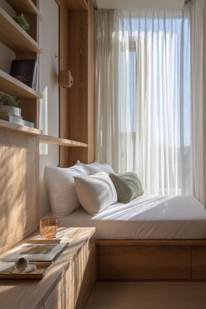 Curtained Bed Alcove