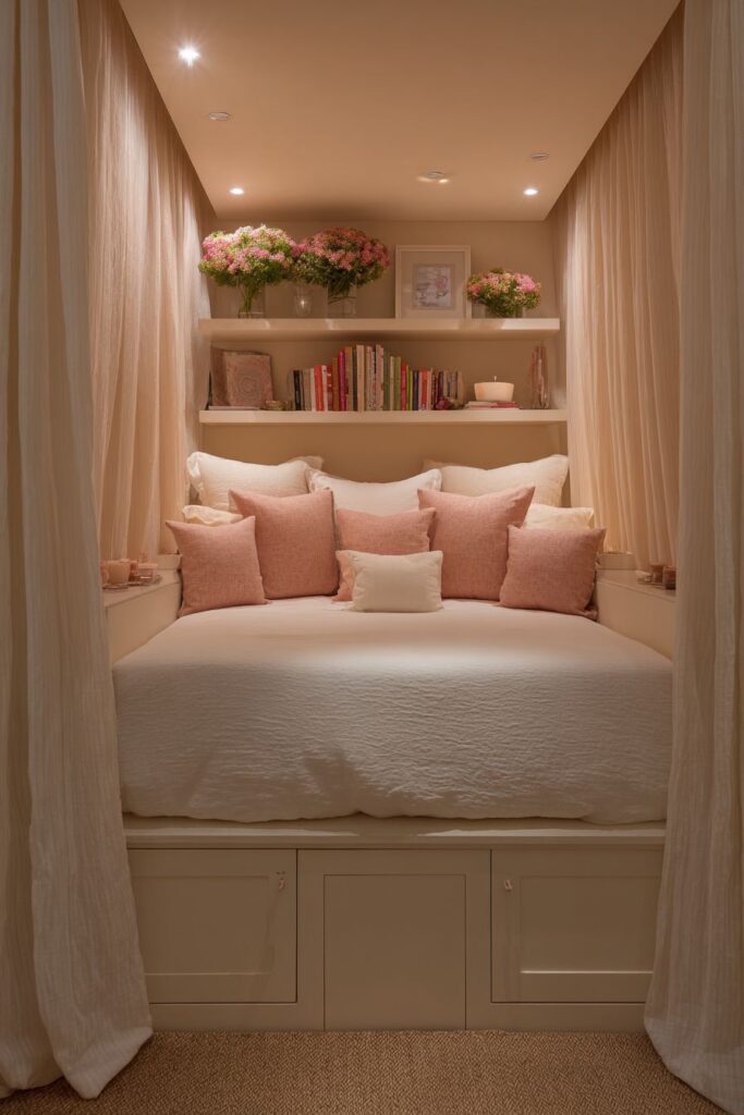 Curtained Bed Alcove