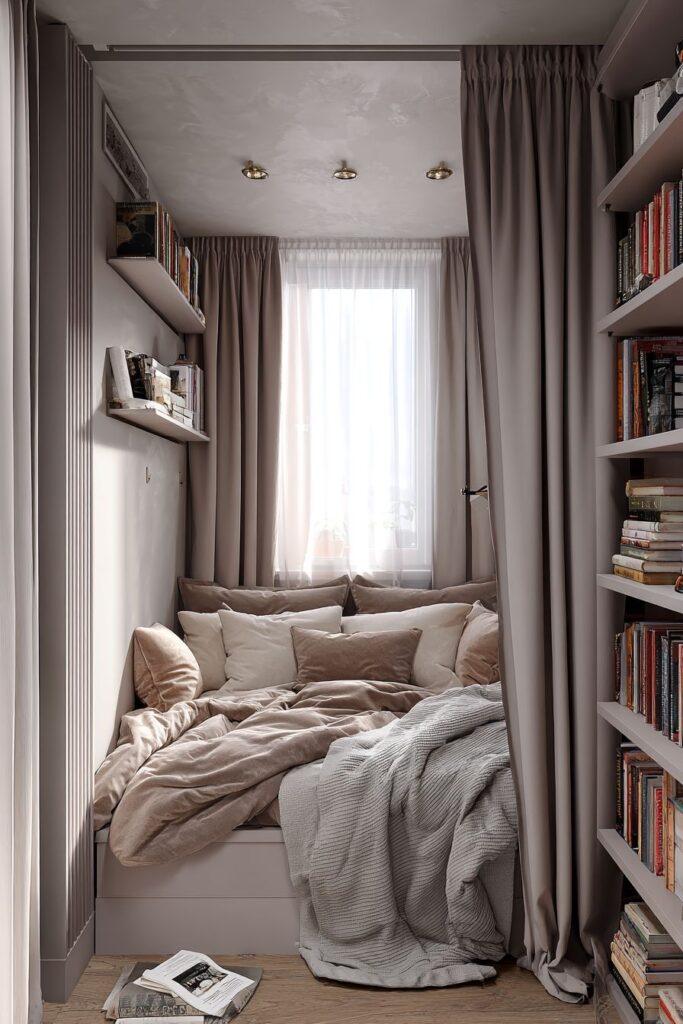 Curtained Bed Alcove