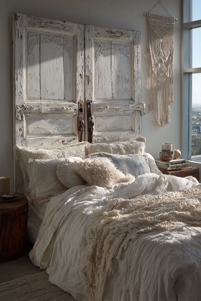 Creative Upcycled Vintage Door Character