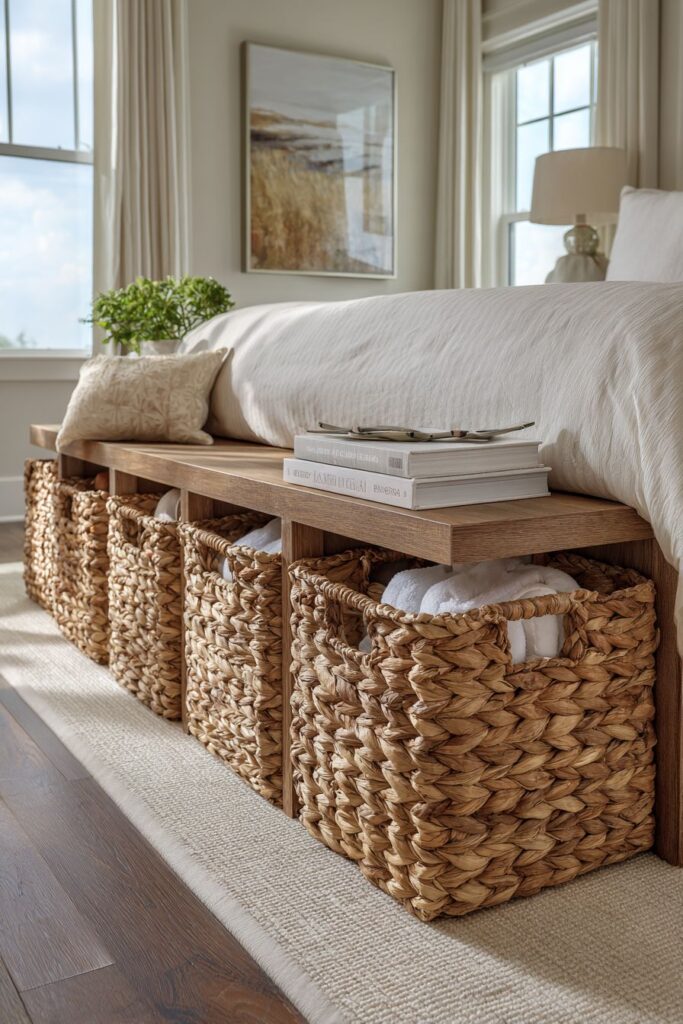 Coastal Bench Storage for Relaxed Organization