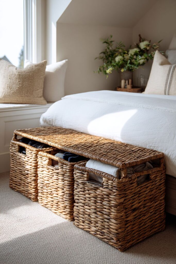 Coastal Bench Storage for Relaxed Organization