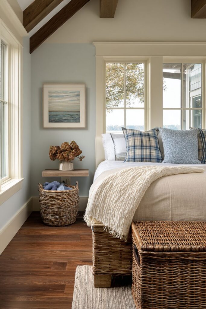 Coastal Bench Storage for Relaxed Organization