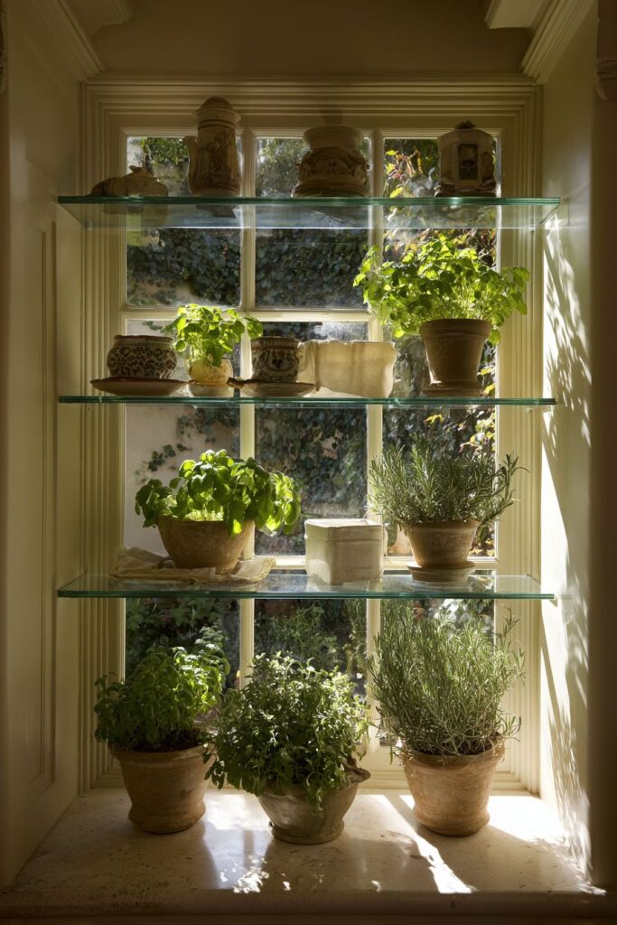 Fresh Herb Garden Window