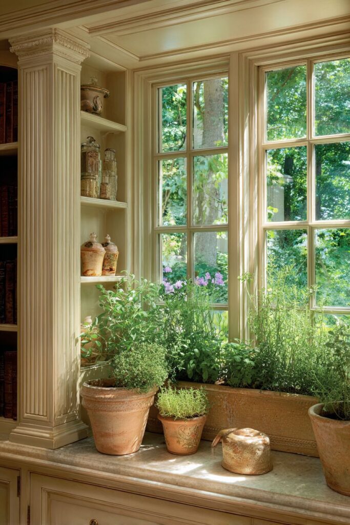 Fresh Herb Garden Window