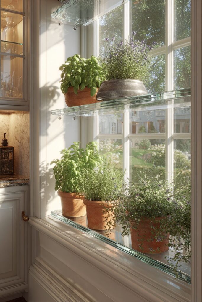 Fresh Herb Garden Window