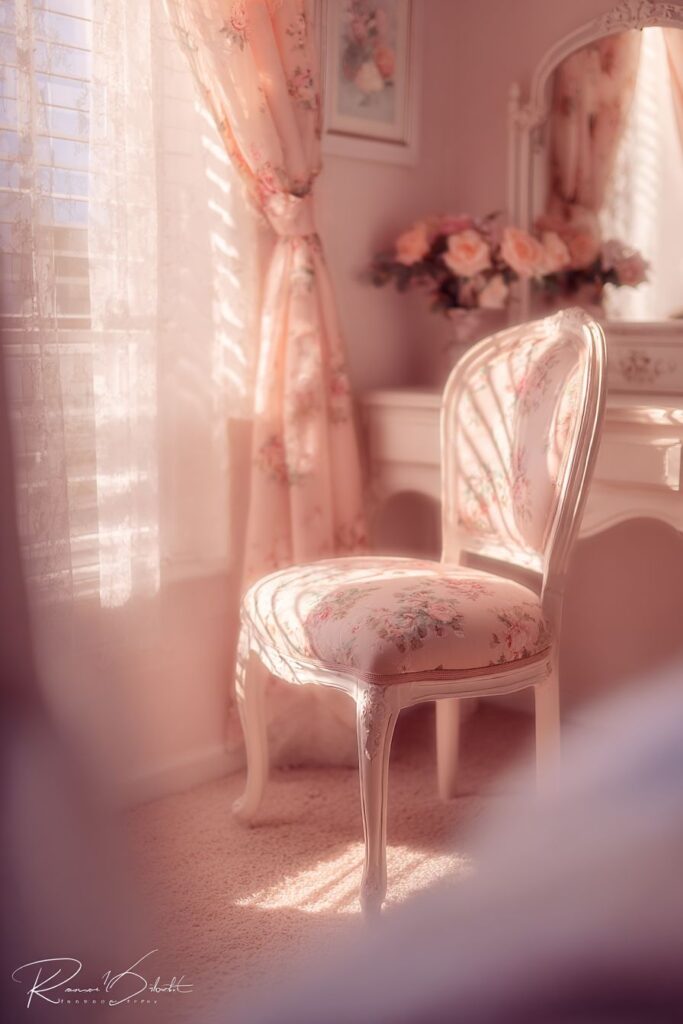 Romantic Pink and Cream Softness
