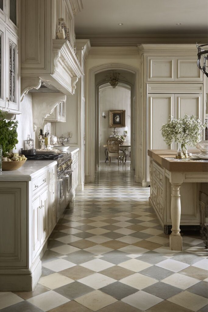 Classic Checkerboard Floor Pattern