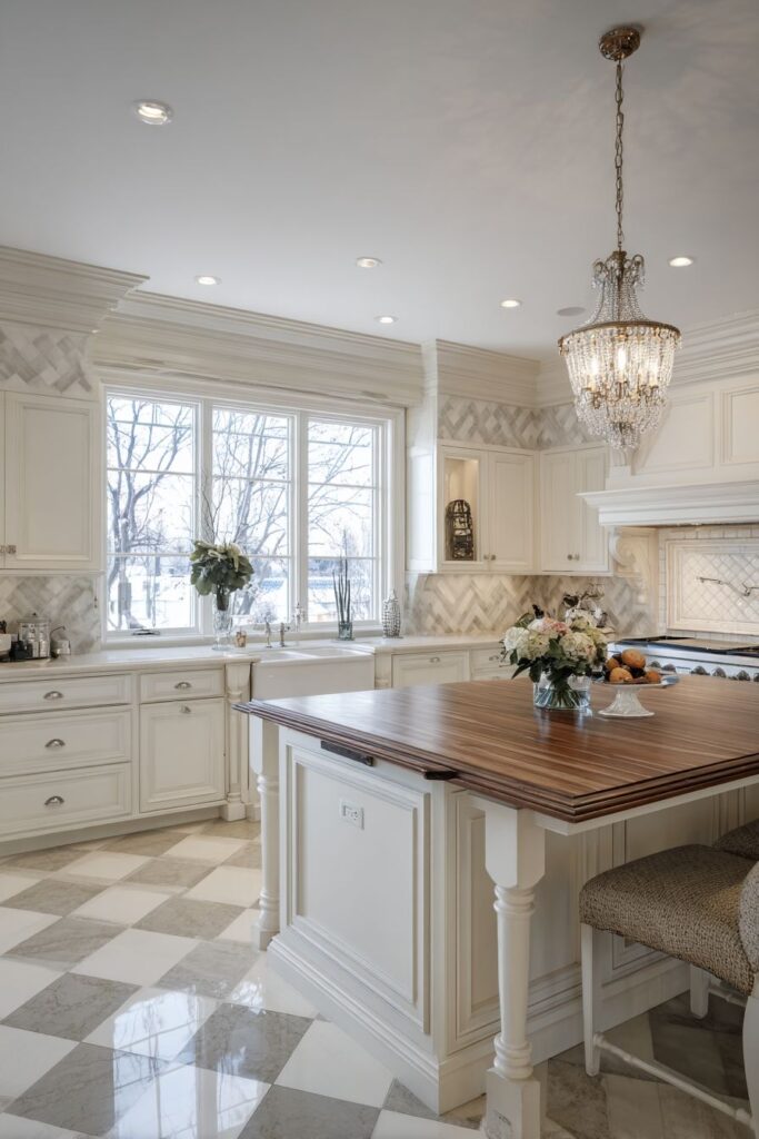 Classic Checkerboard Floor Pattern