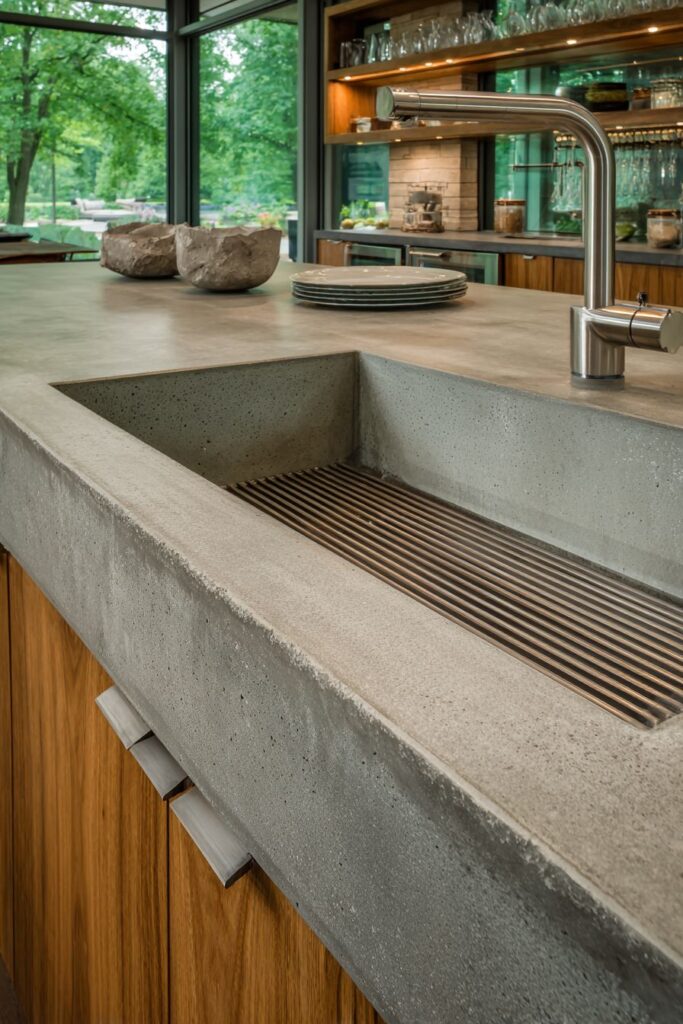 Concrete Sophistication with Integrated Drainage