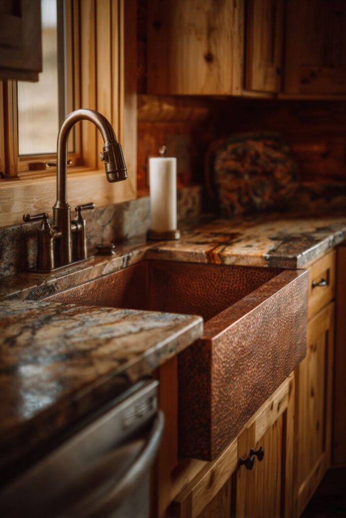 Authentic Copper Sink Character